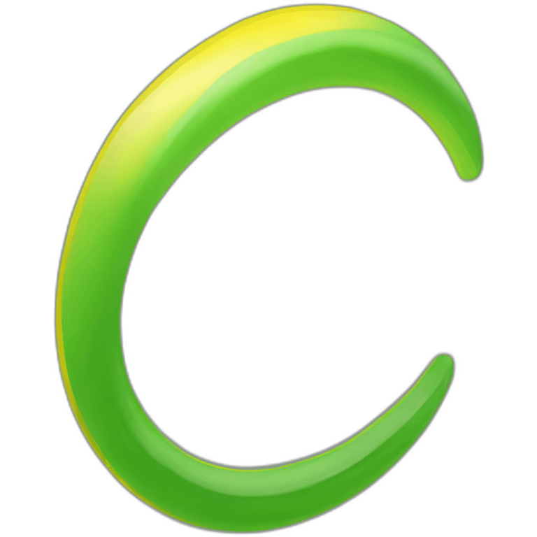 1/2 green 1/2 yellow circle emoji