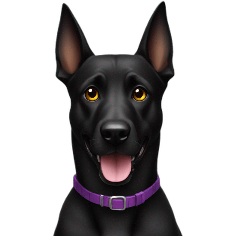 black-dog-malinois-halloween emoji