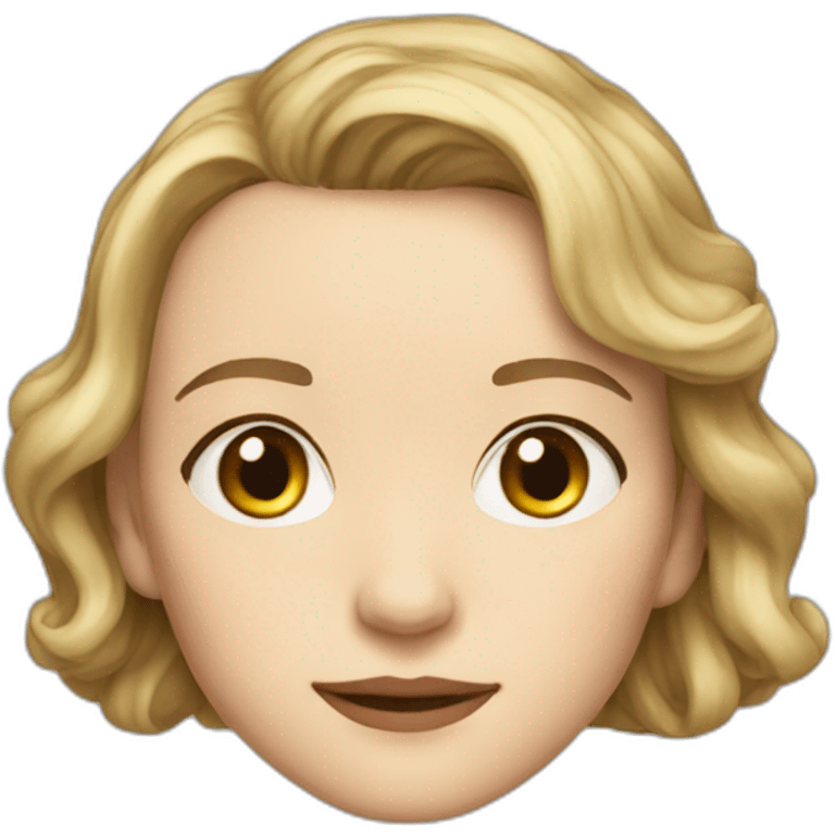 Carey Mulligan head only no neck emoji