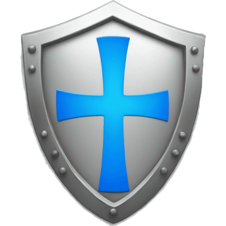 a shield with an cross emblem emoji