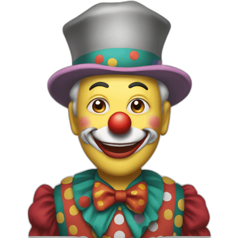 Clown saying Nishinishinishi Um Nishinishihashi emoji