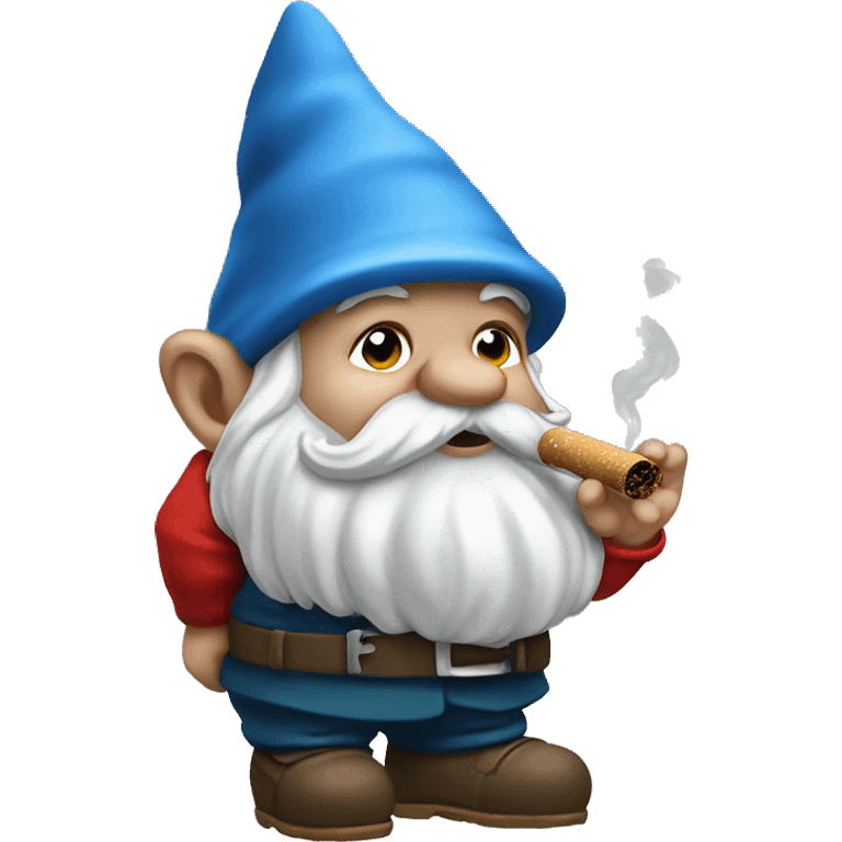 Gnome smoking big rollie emoji