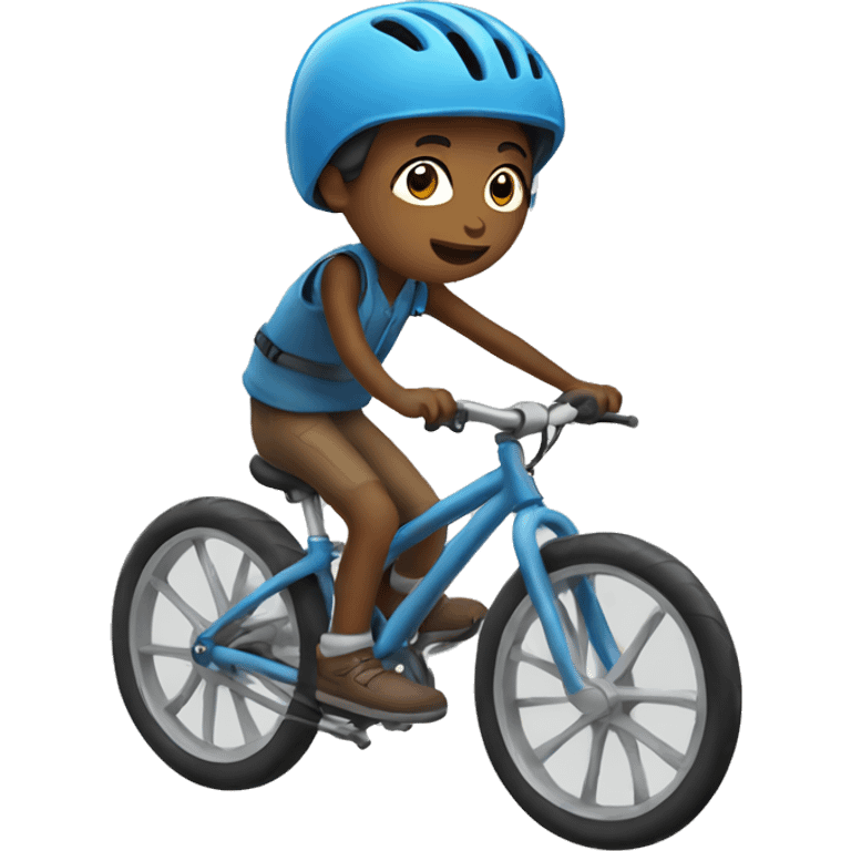 Kid on bike  emoji