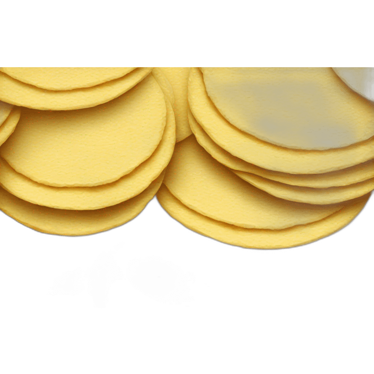 Stack of corn tortillas emoji