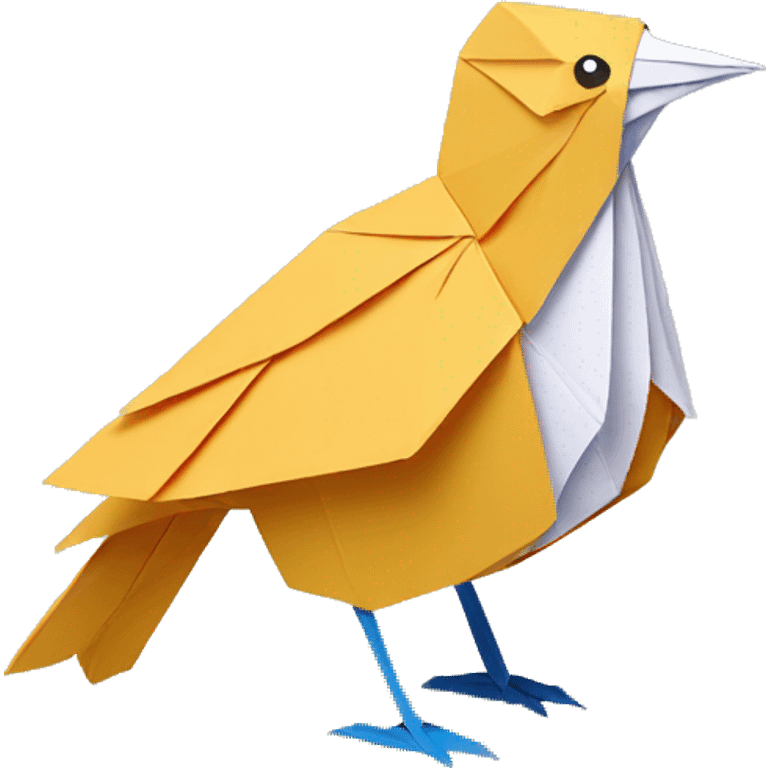 bird paper origami emoji