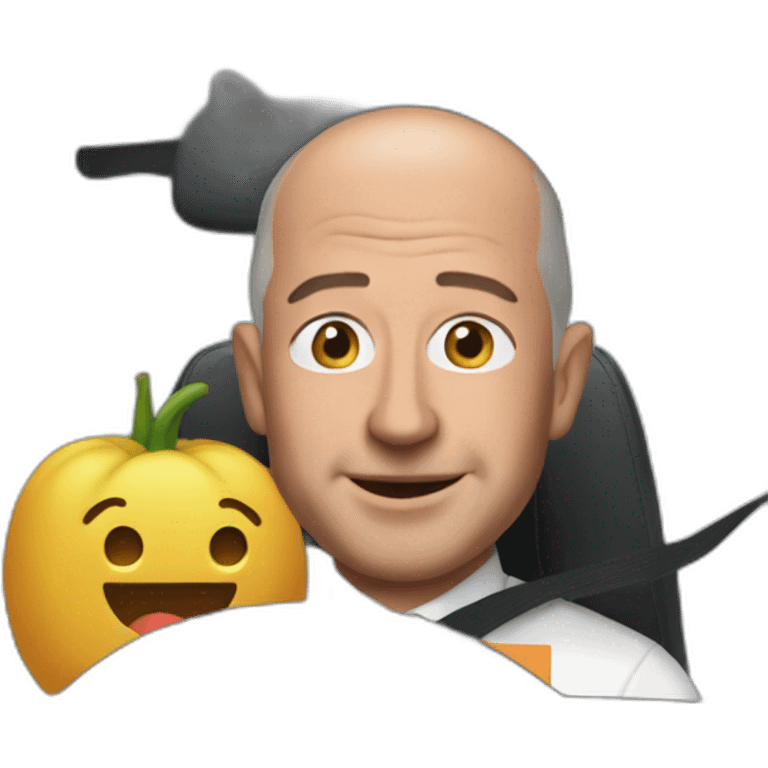 Jeff bezos driving hundai emoji