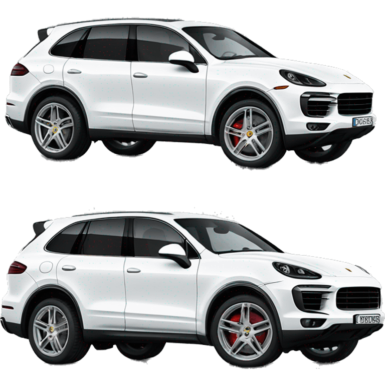 White Porsche cayenne emoji