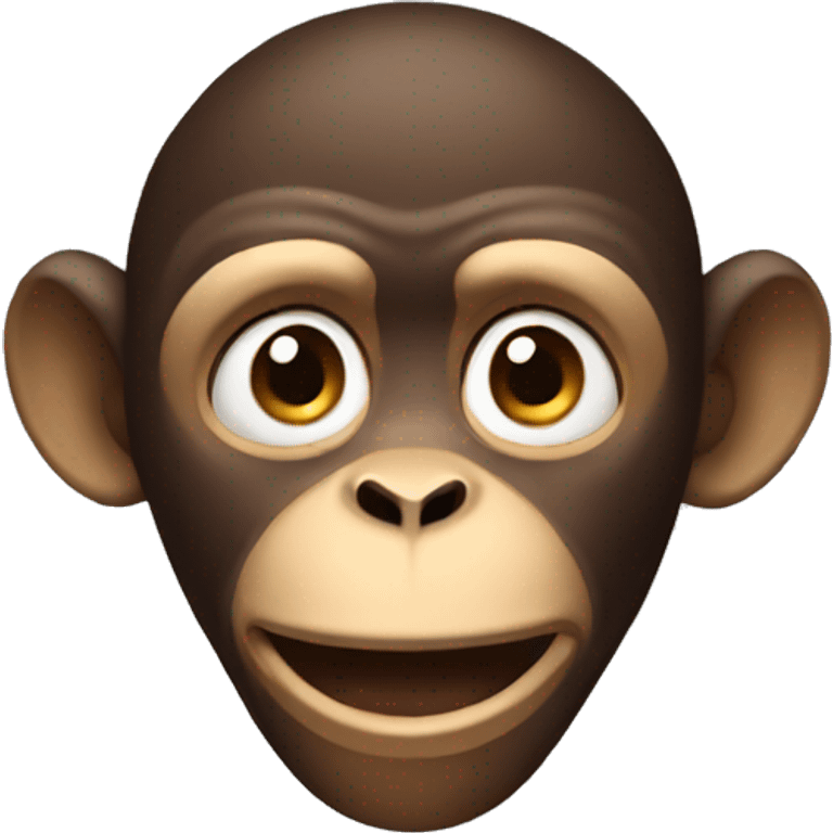 Nervous monkey  emoji