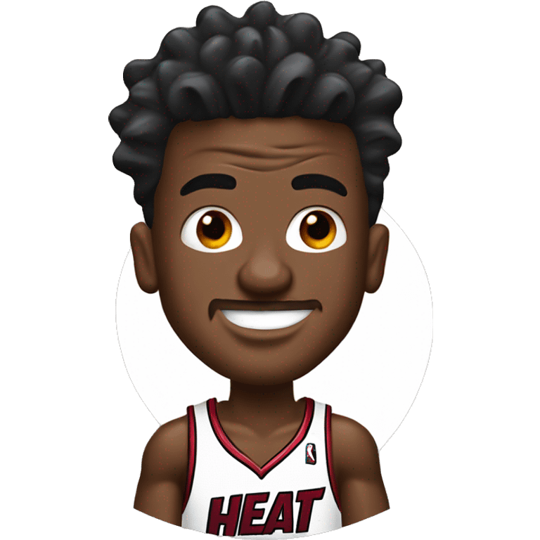 jimmy butler with the miami heat basketball emoji