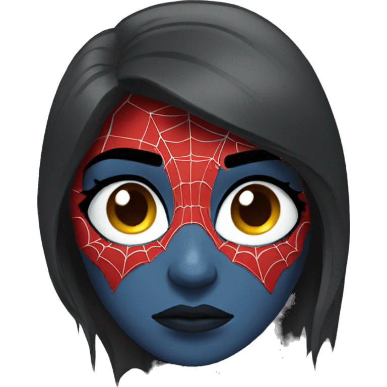 sad spiderwoman emoji