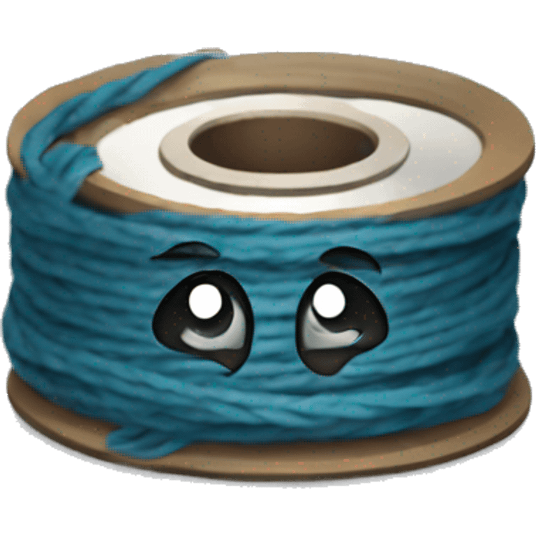 spool of thread which is crying - sad eyes and tears emoji