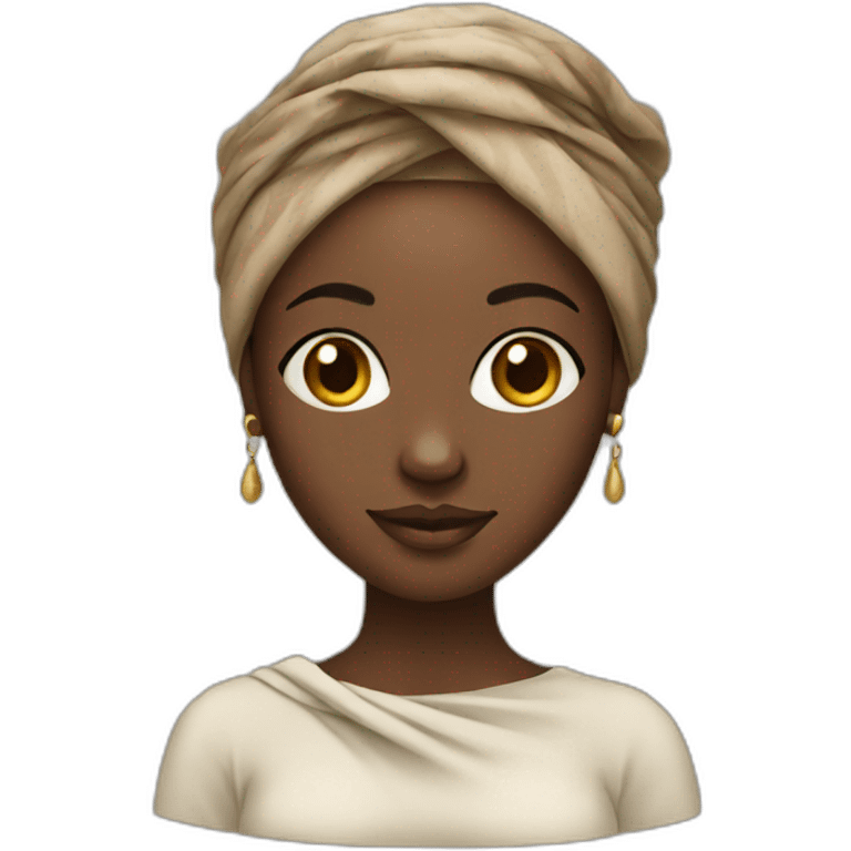 African women with head wrap  emoji