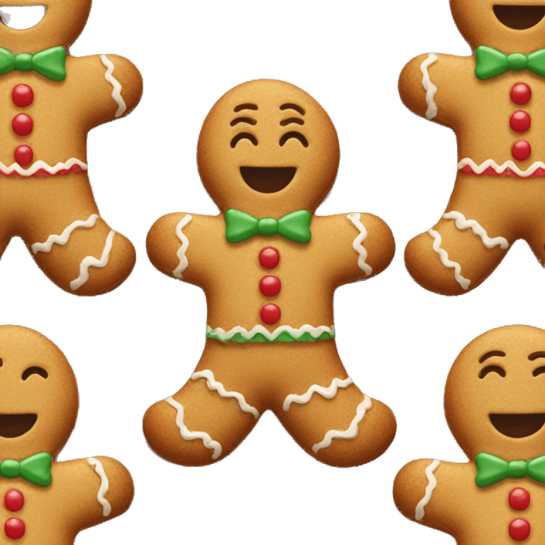 Gingerbread man emoji