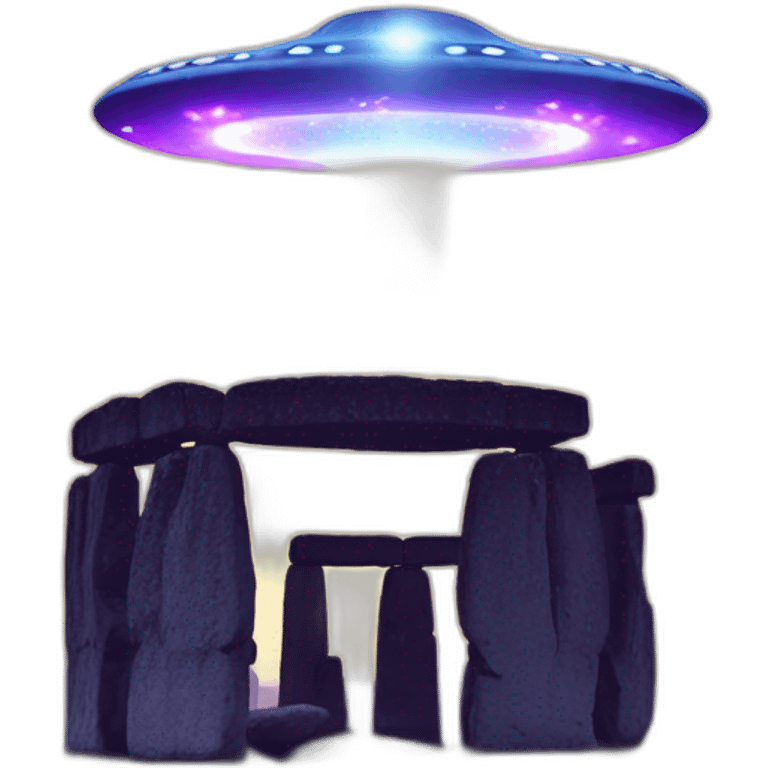 UFO over Stonehenge  emoji