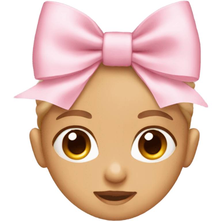 Baby pink bow emoji