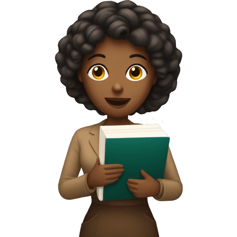 Women with a Book and Coffee emoji