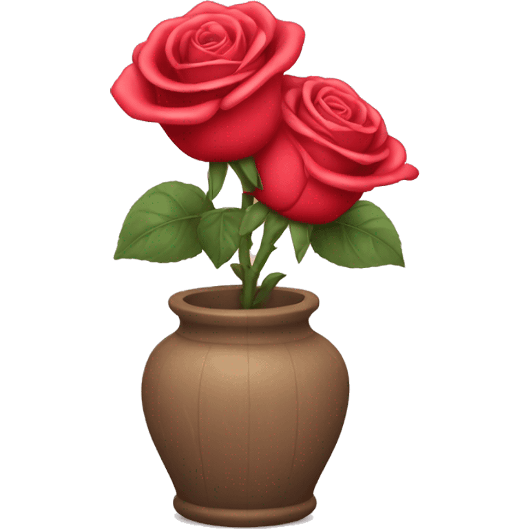 roses in a vas emoji