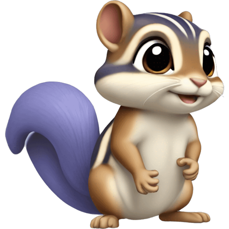 Periwinkle chipmunk cute emoji