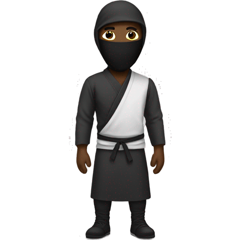 a black man with a ninja mask emoji