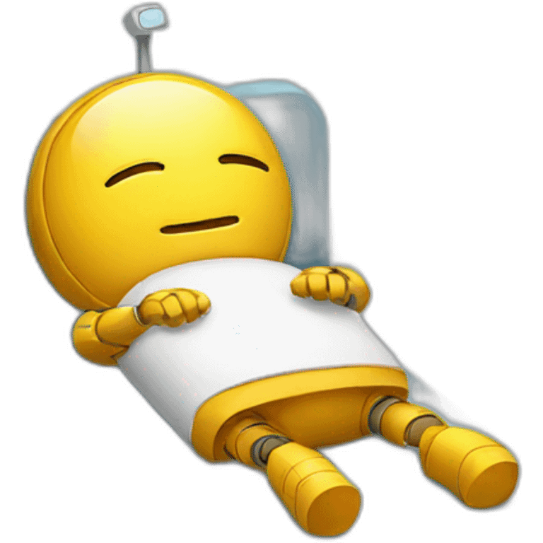 sleeping robot emoji