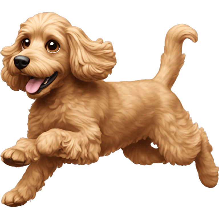 Cockapoo running emoji