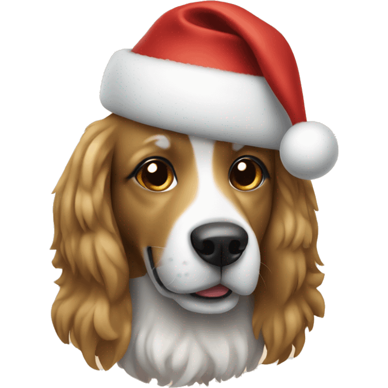 Christmas dog emoji