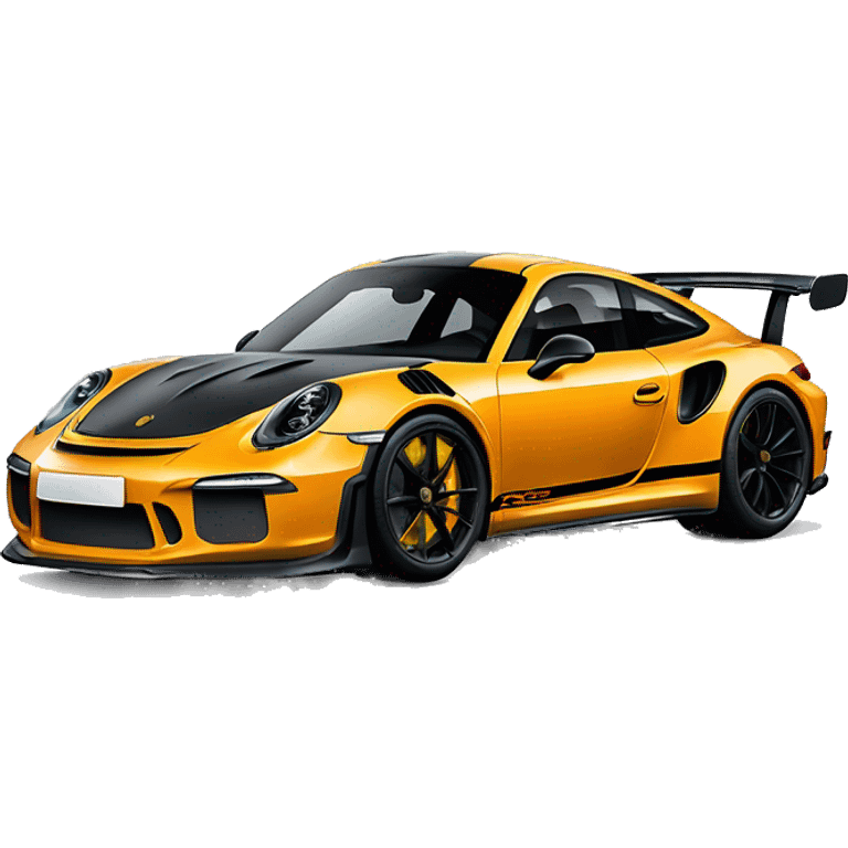 black porsche gt 3 rs emoji