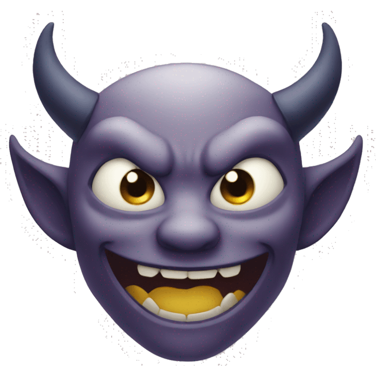 simple demon winking emoji