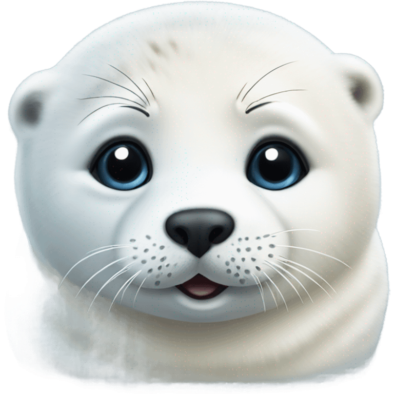 fluffy harp seal emoji