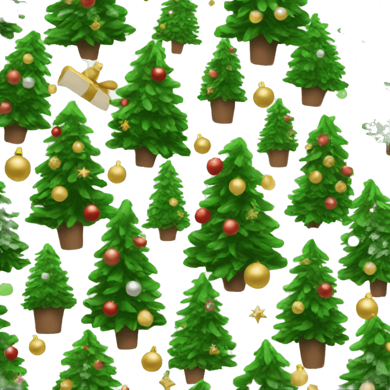 Aesthetic Christmas tree emoji