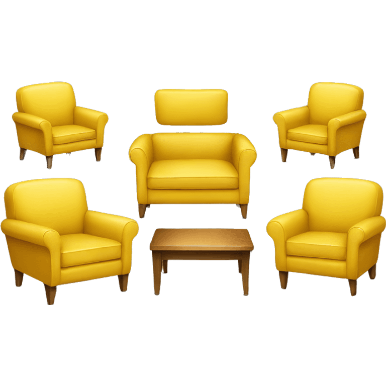 Yellow chairs emoji