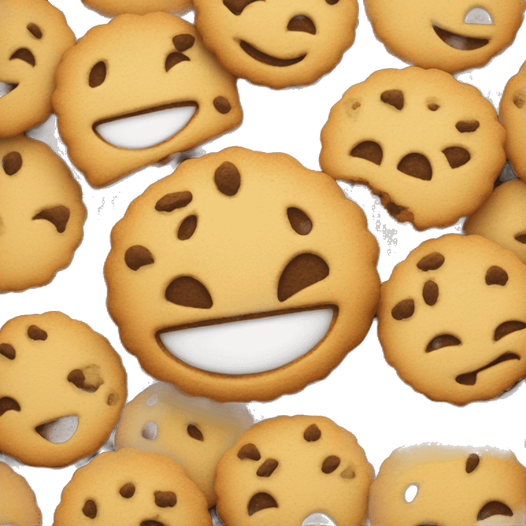 Cookie smiling emoji