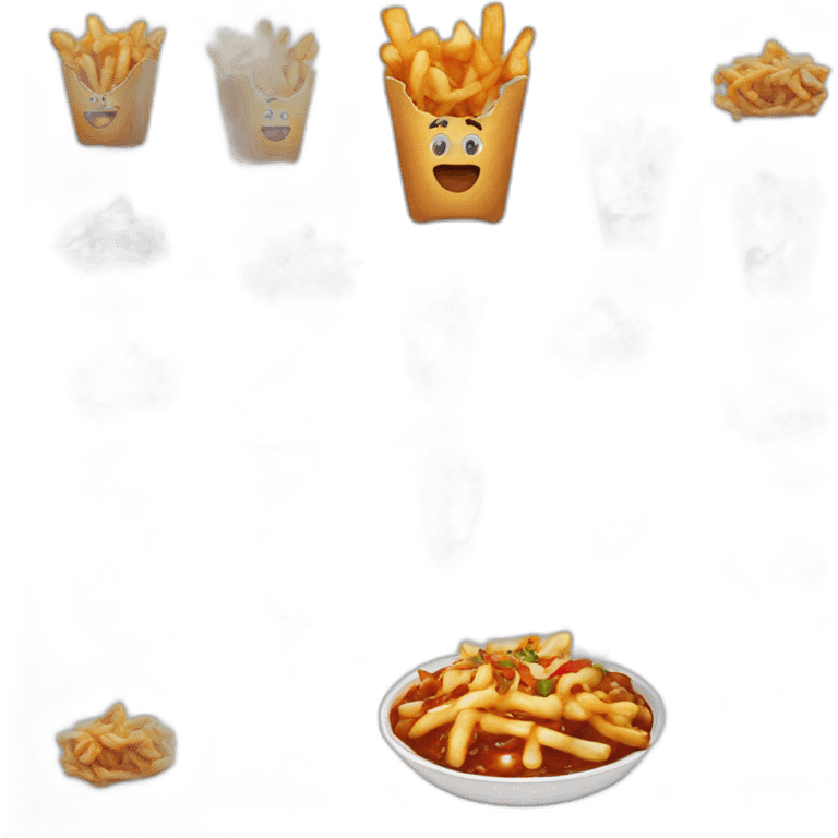 poutine qui mange une poutine emoji