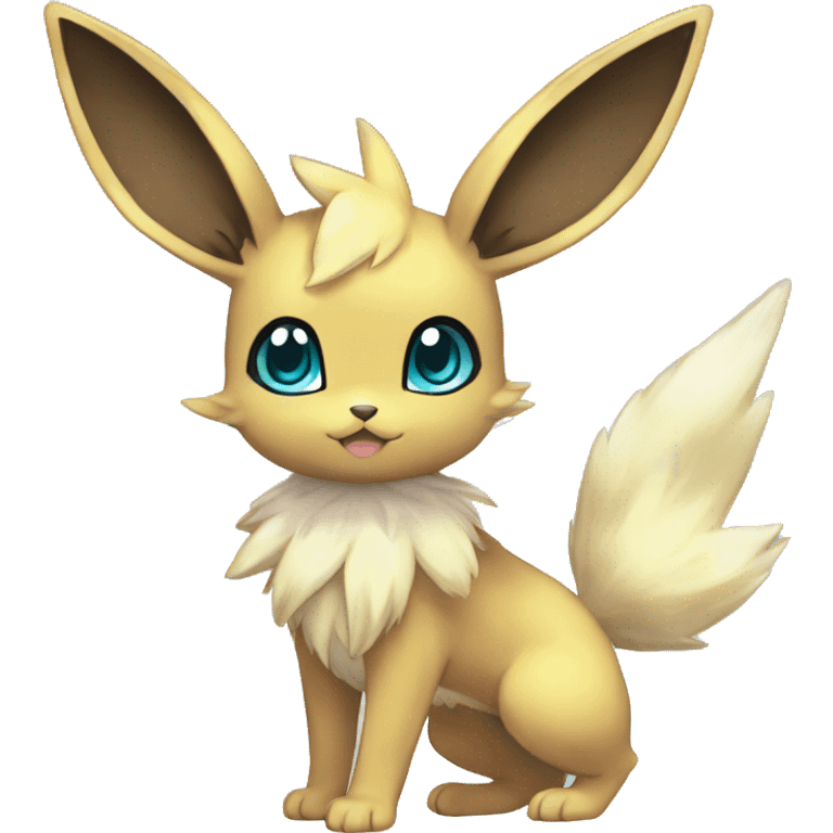 Shiny Kawaii Eeveelution-Cute-Pokémon-fusion full body emoji