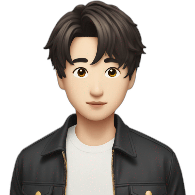 Jungkook as stylized character side profile  emoji