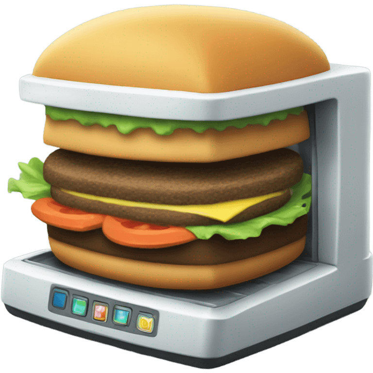 Krabby patty machine emoji