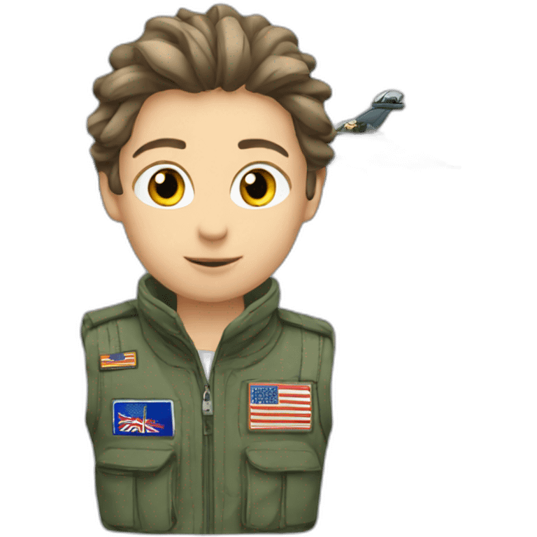 f16 with cat pilot emoji