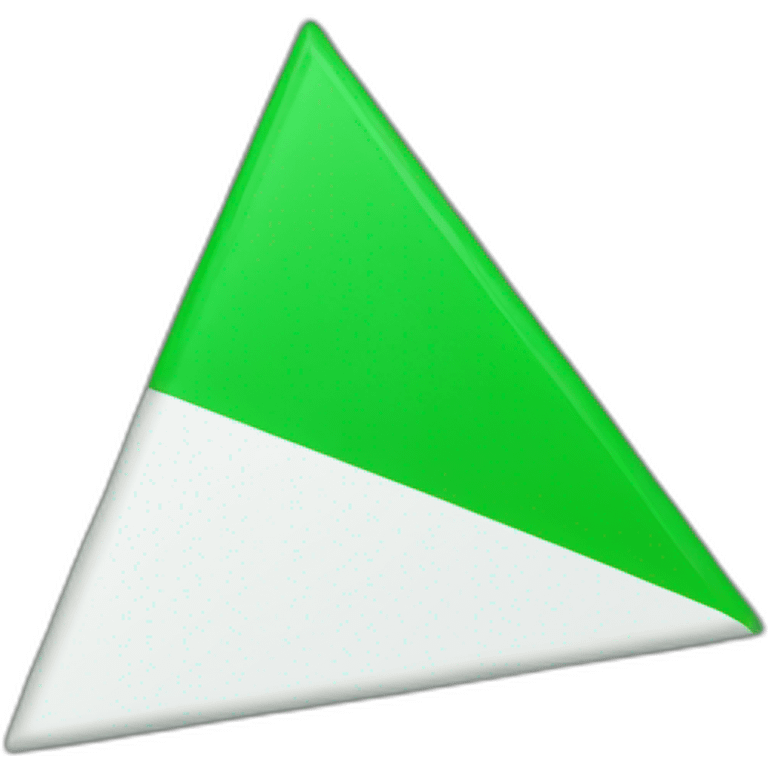 green triangle flag emoji