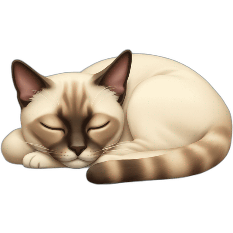 siamese cat sleeping emoji