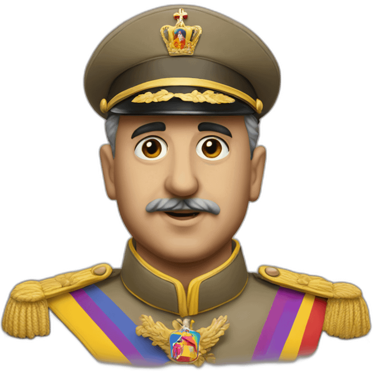 Francisco franco in a pride emoji