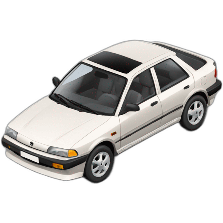 Car Mazda 323. 1997 emoji