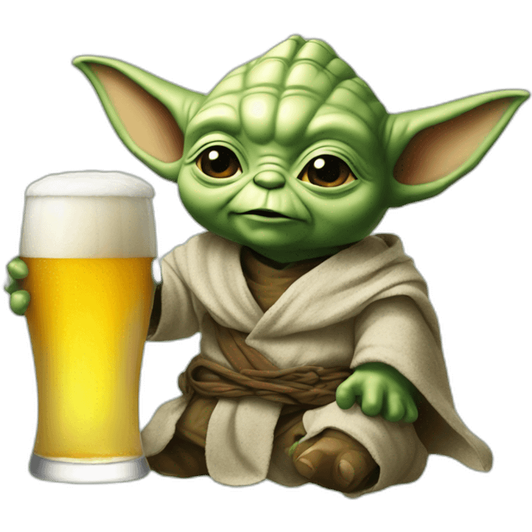 Yoda-unicorn-beer emoji