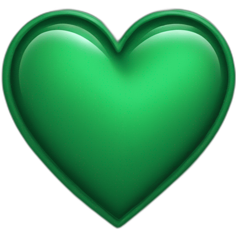 heart deep green color emoji