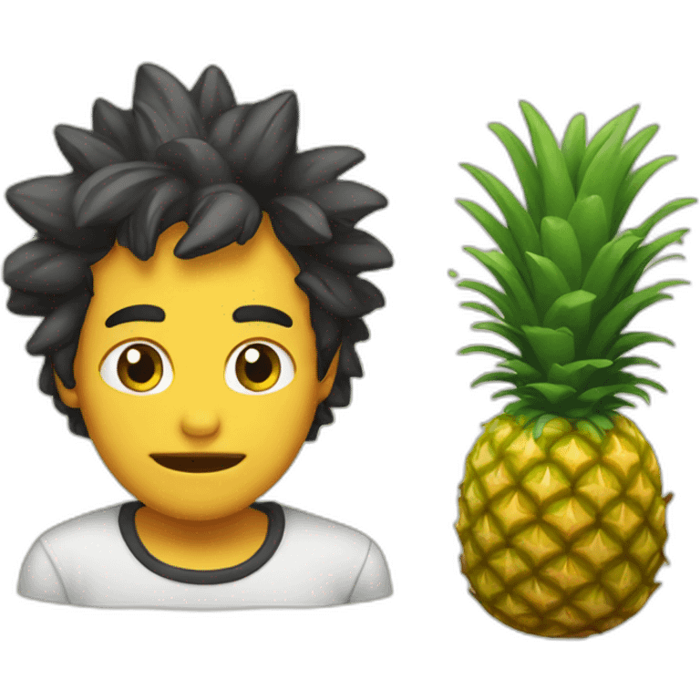 Piña llorando emoji