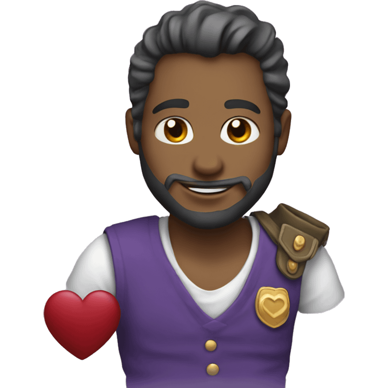 Purple Heart with J emoji