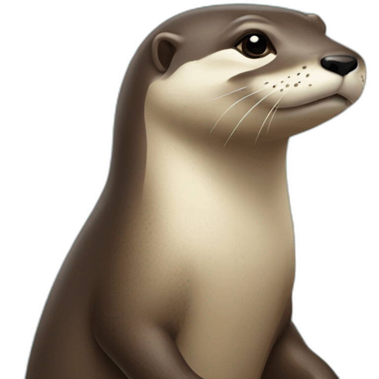 Loutre sur tortu emoji