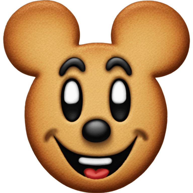 mickey mouse gingerbread  emoji