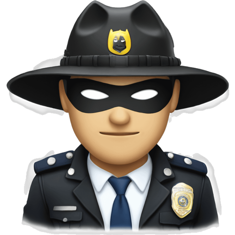 batman with police sunhat emoji