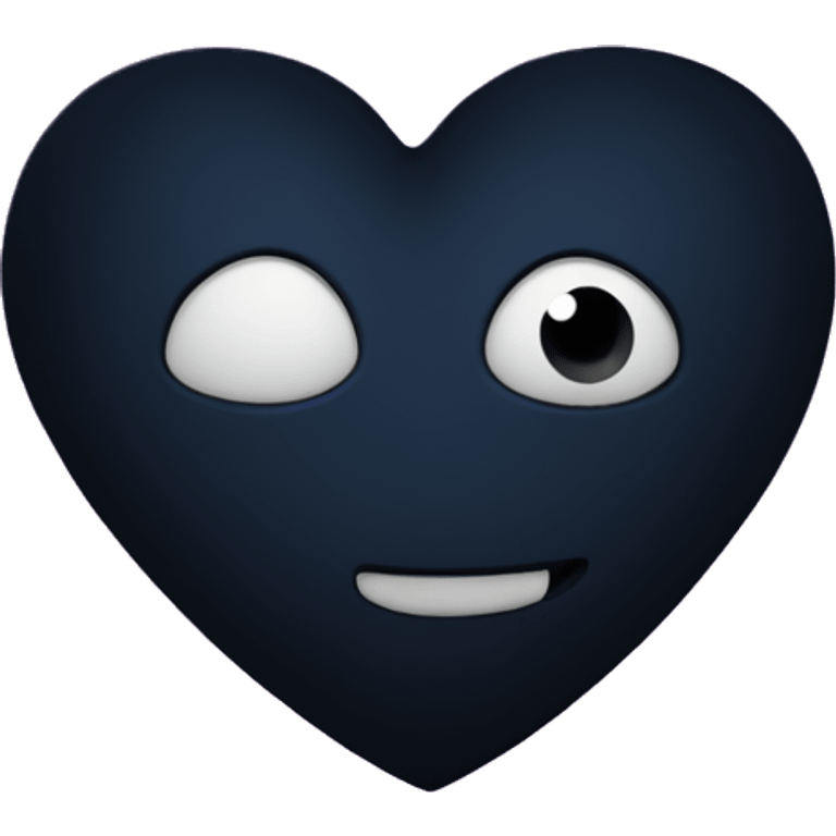 Dark Vibrant heart with the night sky in it emoji