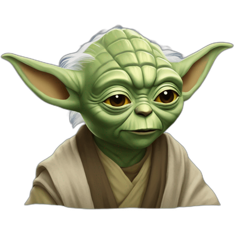 Yoda buvant un redbull emoji